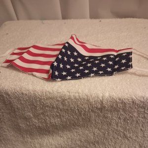 SUMMER CLEARANCE SALE --  RED WHITE BLUE FACE MASK FOR HOLIDAYS AND EVENTS.